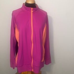Women’s Pink & Orange Zip-Up Active Jacket
